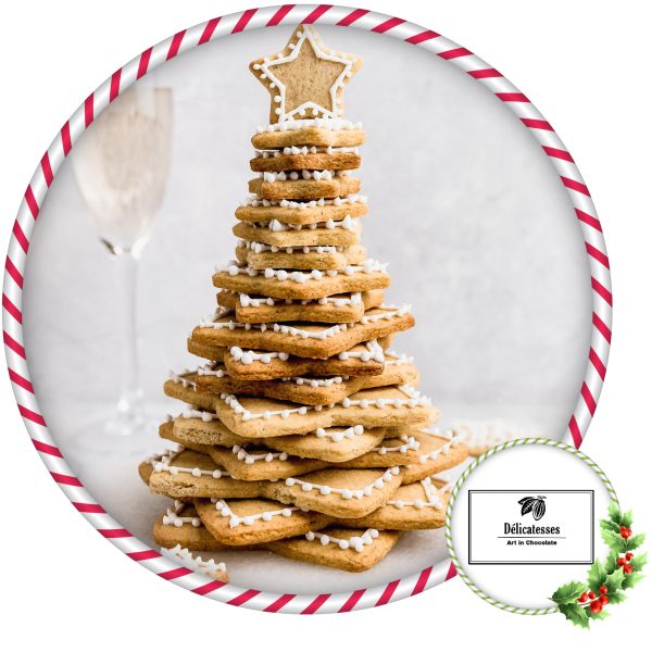 Árboles de navidad de galleta