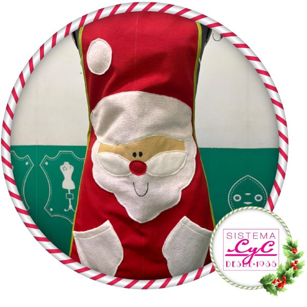 Confecciona tu mandil navideño
